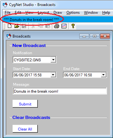 CygNet Studio Broadcast